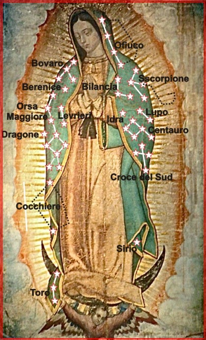 Madonna di Guadalupe e le stelle Madonna di Guadalupe
